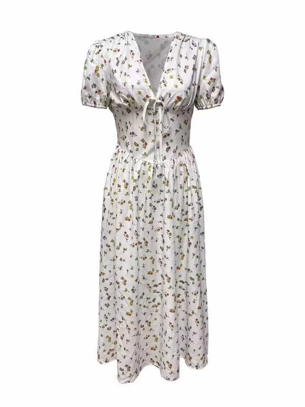 Women's Fashion Floral Print Waist