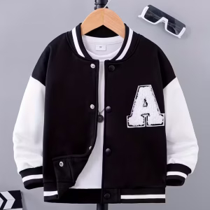 Boys' Navy Blue & White Color Top